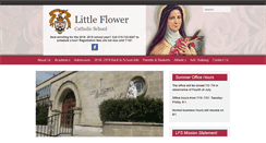 Desktop Screenshot of littleflowercatholicschool.org