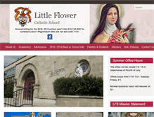 Tablet Screenshot of littleflowercatholicschool.org